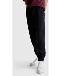 Benetton - Benetton, Pantalones Deportivos De Felpa De Algodón, Talla, Negro, Hombre - Lyst