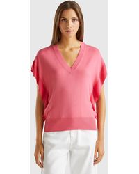 Benetton - Benetton, Sweater With Draping - Lyst