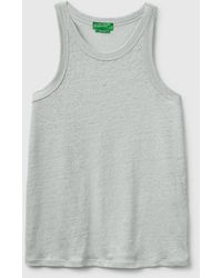 Benetton - Benetton, Pure Linen Tank Top - Lyst