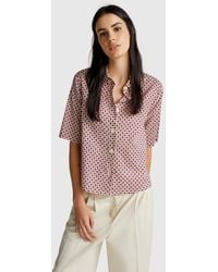 Benetton - Benetton, Short Sleeve Patterned Shirt - Lyst