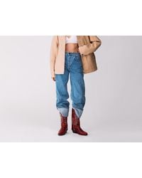 Benetton - Benetton, Light Wash Cropped Jeans With Turn-Ups - Lyst
