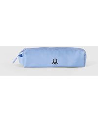 Benetton - Benetton, Trousse À Logo, Bleu Clair, Femme - Lyst