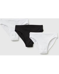 Benetton - Benetton, Three Low-Cut Briefs - Lyst