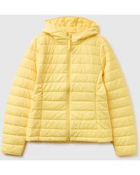 Benetton - Benetton, Lightweight Padded Jacket With Hood - Lyst