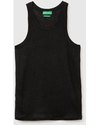 Benetton - Benetton, Pure Linen Tank Top - Lyst