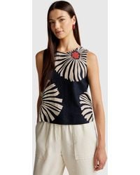 Benetton - Benetton, Printed Top - Lyst