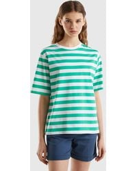 Benetton - Striped Comfort Fit T-shirt - Lyst