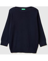 Benetton - Benetton, Sweater With Boat Neck - Lyst