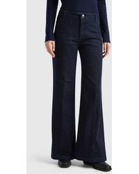 Benetton - Flared Jeans In Stretch Cotton - Lyst