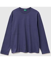 Benetton - Benetton, Long-Sleeved T-Shirt With Logo - Lyst