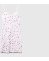 Benetton - Benetton, Patterned Nightgown With Shoulder Straps - Lyst
