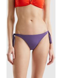 Benetton - Swim Bottoms In Econyl® With Bows - Lyst