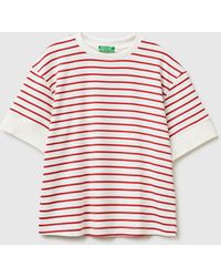 Benetton - Benetton, Striped Short-Sleeved T-Shirt - Lyst