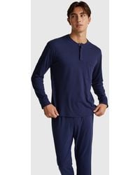 Benetton - Benetton, Pigiama 100% Cotone, Taglia, Blu Scuro, Uomo - Lyst