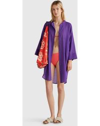 Benetton - Benetton, Shirt-Style Dress - Lyst