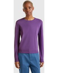 Benetton - Benetton, Crew Neck Sweater - Lyst