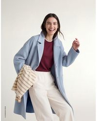 Benetton - Benetton, Long Coat - Lyst