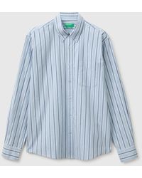 Benetton - Benetton, Striped Button-Down Shirt - Lyst