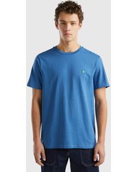 Benetton - Basic-t-shirt Aus 100% Bio-baumwolle - Lyst