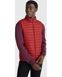 Benetton - Benetton, Smanicato Regular Fit Imbottito, Taglia, Rosso Mattone, Uomo - Lyst
