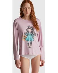 Benetton - Benetton, Maglia Con Stampa Santoro Gorjuss, Taglia, Rosa, Donna - Lyst