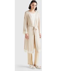 Benetton - Nightgown With Lace Detail - Lyst
