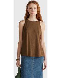 Benetton - Benetton, Halter Tank Top - Lyst