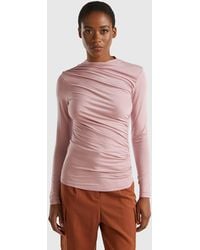 Benetton - Benetton, Slim Fit Stretch Modal T-Shirt - Lyst