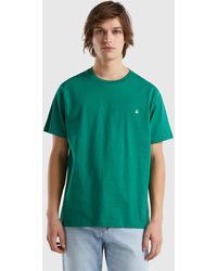 Benetton - Camiseta Básica De 100 % Algodón Orgánico - Lyst