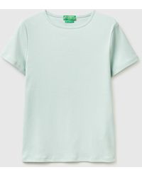 Benetton - Benetton, Slim Fit Crew Neck T-Shirt - Lyst