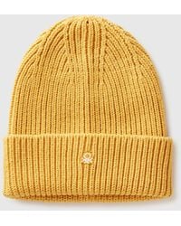 Benetton - Benetton, Mütze Aus Wollmischung, Größe, Senfgelb, Herren - Lyst