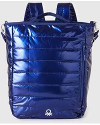Benetton - Benetton, Mochila Acolchada Con Correa Para El Hombro, Talla, Azul Oscuro, Mujer - Lyst