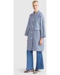 Benetton - Benetton, Vichy Trench Coat - Lyst