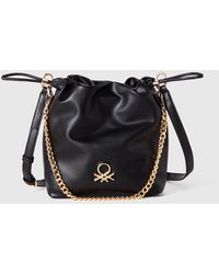 Benetton - Benetton, Borsa A Secchiello Piccola, Nero, Donna - Lyst