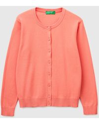 Benetton - Benetton, Dark Cardigan - Lyst