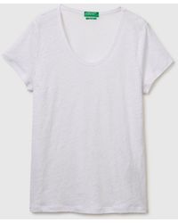 Benetton - Benetton, Round-Neck T-Shirt - Lyst