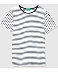 Benetton - Benetton, Crew Neck Striped T-Shirt - Lyst