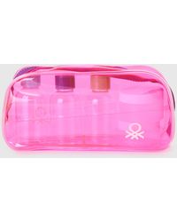 Benetton - Benetton, Pequeño Estuche De Belleza De Pvc, Talla, Rosa, Mujer - Lyst
