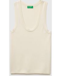 Benetton - Benetton, Knitted Tank Top - Lyst