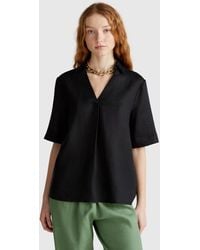 Benetton - Benetton, Short Sleeve Blouse - Lyst