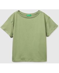 Benetton - Benetton, Boat-Neck T-Shirt - Lyst