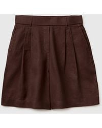Benetton - Benetton, Pure Linen Bermuda Shorts - Lyst