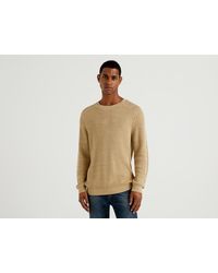 Maglieria | Maglia Girocollo In Misto Lana E Cashmere Verde Militare | Benetton  Uomo | Travelbites