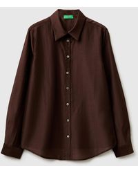 Benetton - Benetton, Flowing Shirt - Lyst