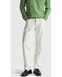 Benetton - Benetton, Five-Pocket Regular Fit Trousers - Lyst
