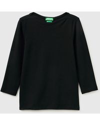 Benetton - Benetton, Slim Fit T-Shirt With Boat Neck - Lyst
