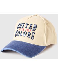 Benetton - Benetton, Baseball Cap With Embroidery - Lyst