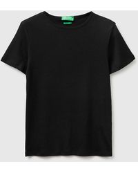 Benetton - Benetton, Slim Fit Crew Neck T-Shirt - Lyst