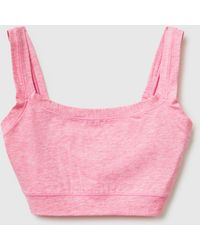 Benetton - Benetton, Super Stretch Cotton Brassiere - Lyst
