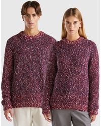 Benetton - Benetton, Reversible Mohair Blend Sweater - Lyst